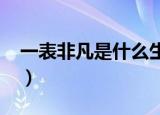 一表非凡是什么生肖?（一表非凡是什么生肖）