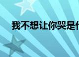 我不想让你哭是什么歌（我不想让你哭）
