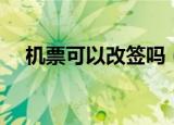 机票可以改签吗（关于机票改签的介绍）
