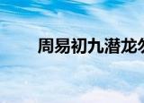 周易初九潜龙勿用（初九潜龙勿用）
