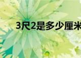 3尺2是多少厘米?（2 3尺是多少厘米）