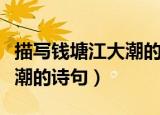 描写钱塘江大潮的诗句或古文（描写钱塘江大潮的诗句）