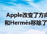  Apple改变了方向 从Apple Watch Edition和Hermès移除了充电砖