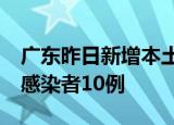 广东昨日新增本土确诊病例15例 本土无症状感染者10例