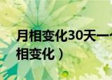 月相变化30天一个循环天文学上称之为（月相变化）