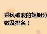 乘风破浪的姐姐分数曝光（乘风破浪的姐姐分数及排名）