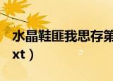 水晶鞋匪我思存第十六章（水晶鞋 匪我思存txt）