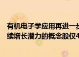有机电子学应用再进一步！导电塑料潜在应用广阔，具备持续增长潜力的概念股仅4只