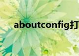aboutconfig打不开（about config）