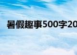 暑假趣事500字2022年（暑假趣事500字）