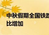 中秋假期全国铁路公路客流回落 水路客流环比增加