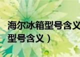 海尔冰箱型号含义BCD-215SEBB（海尔冰箱型号含义）