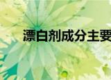 漂白剂成分主要是什么（漂白剂成分）