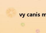 vy canis majoris是什么星球