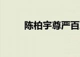 陈柏宇尊严百度云（陈柏宇 尊严）