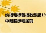 纳指和标普指数涨超1%，美股三大指数录得四连涨，热门中概股涨幅居前