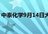 中泰化学9月14日大宗交易成交2421.23万元