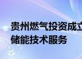 贵州燃气投资成立综合能源公司 经营范围含储能技术服务