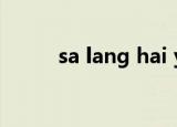 sa lang hai you（sa lang hai）