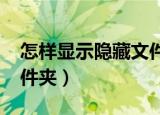 怎样显示隐藏文件夹win7（怎样显示隐藏文件夹）