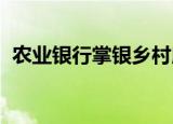 农业银行掌银乡村版月活跃客户数突破千万