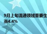 9月上旬流通领域重要生产资料价格：24种上涨 生猪环比上涨4.4%