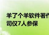 羊了个羊软件著作权已获批 羊了个羊游戏公司仅7人参保