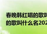 春晚韩红唱的歌叫什么名2021（春晚韩红唱的歌叫什么名2022）