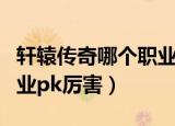 轩辕传奇哪个职业伤害最高（轩辕传奇什么职业pk厉害）