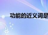 功能的近义词是什么（功用的近义词）