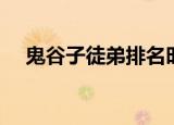 鬼谷子徒弟排名时间顺序（鬼谷子徒弟）