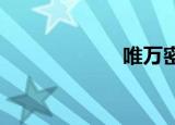 唯万密封成功上市