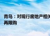 青岛：对现行房地产相关政策进行适度调整优化 二手住房不再限购
