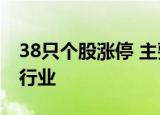 38只个股涨停 主要集中在房地产、计算机等行业