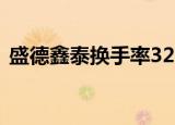 盛德鑫泰换手率32.55%，6机构现身龙虎榜