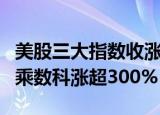 美股三大指数收涨，能源板块领涨，中概股尚乘数科涨超300%
