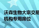 沃森生物大宗交易成交3066.00万元，买方为机构专用席位