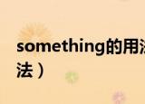 something的用法及短语（something的用法）