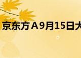 京东方Ａ9月15日大宗交易成交2142.00万元