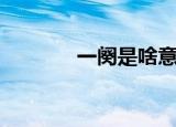 一阕是啥意思（一阕的意思）