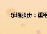 乐通股份：重组事项将上会 股票停牌