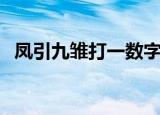 凤引九雏打一数字迷（凤引九雏打一数字）