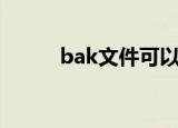 bak文件可以删除吗（bak文件）