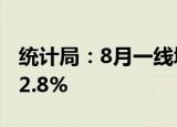统计局：8月一线城市新房销售价格同比上涨2.8%