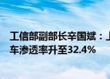 工信部副部长辛国斌：上半年具备组合驾驶辅助功能的乘用车渗透率升至32.4%