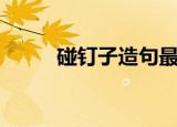 碰钉子造句最简单（碰钉子造句）