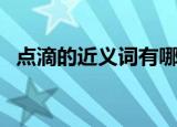 点滴的近义词有哪些（点点滴滴的近义词）