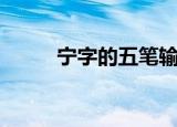 宁字的五笔输入法（宁码输入法）
