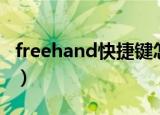freehand快捷键怎么设置（freehand快捷键）