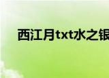 西江月txt水之银吐槽（西江月 水之银）